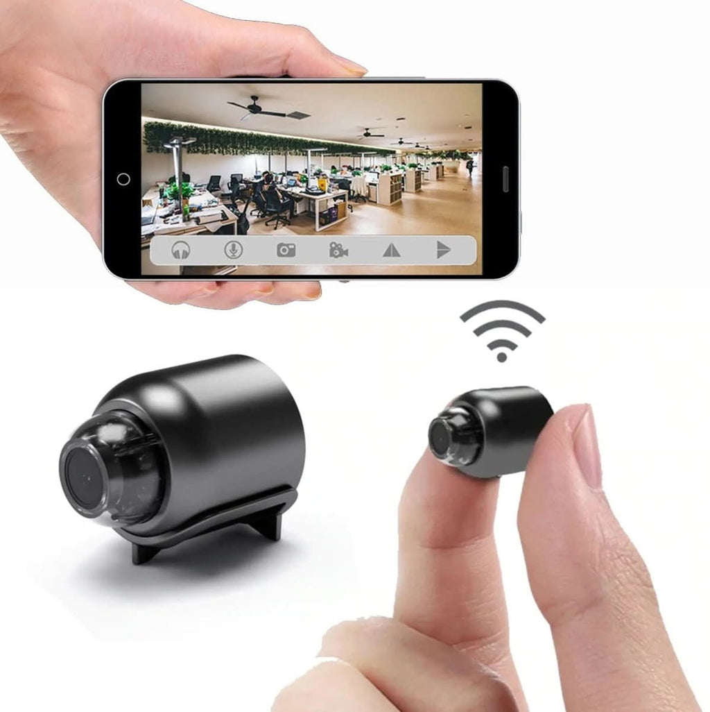 Cámara de Visión Nocturna – Pequeña Cámara Inalámbrica con Visión Nocturna Mejorada para Vigilancia Discreta
