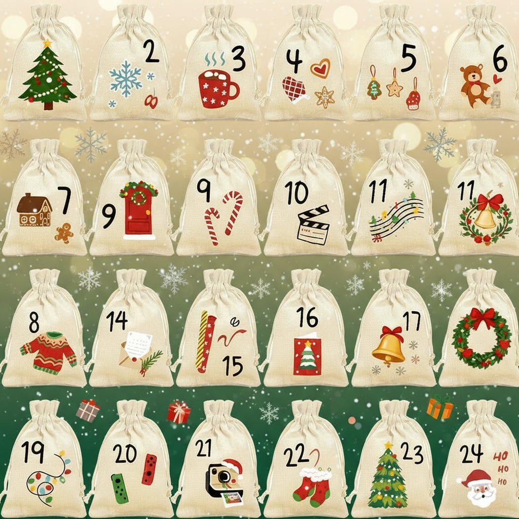 CANDIBAG – 24 bolsas de regalo para dulces sorpresas de Adviento