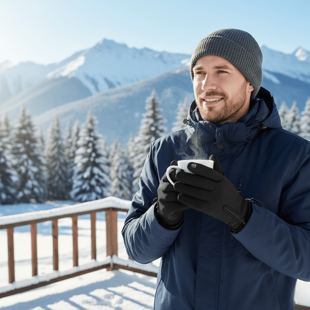 SNOWPROTECT – Gants chauffants isolés pour neige, pluie et vent avec fonction tactile