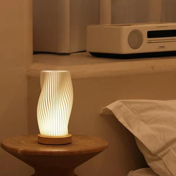 WaveLuxe - Lámpara USB elegante con pantallas de luz dobles