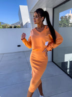 ChicEase™ - Conjunto Casual de Camiseta y Vestido