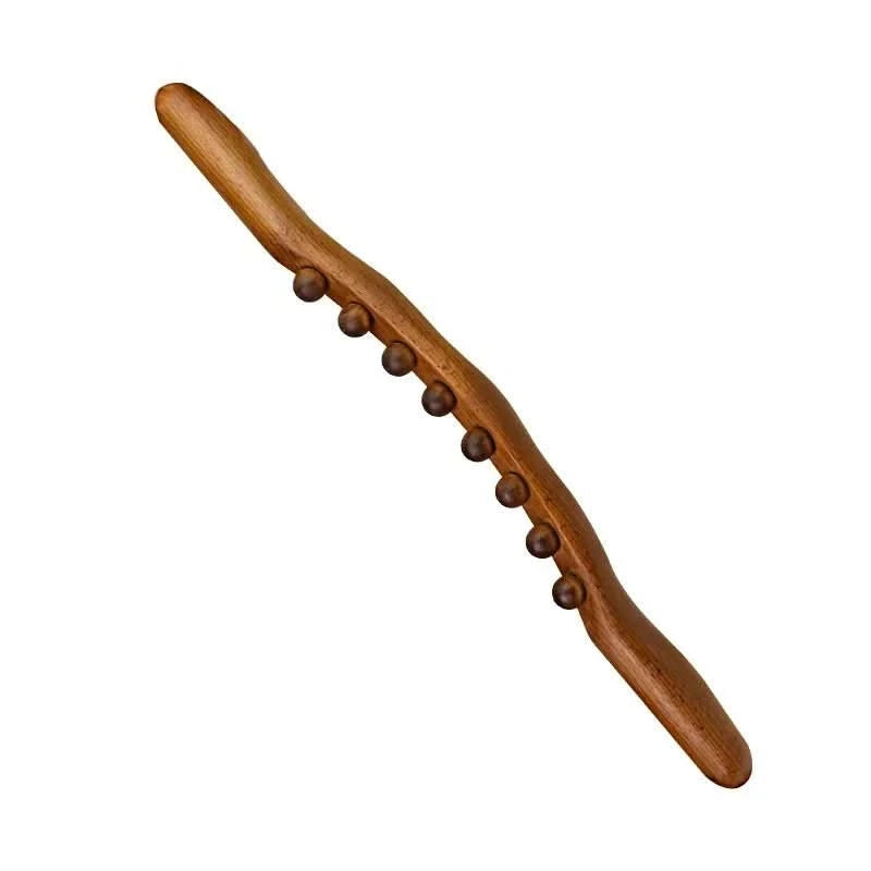 Herramienta Natural de Masaje Gua Sha de Madera Ergonómica y Portátil – Mejora de la Circulación y Relajación Muscular
