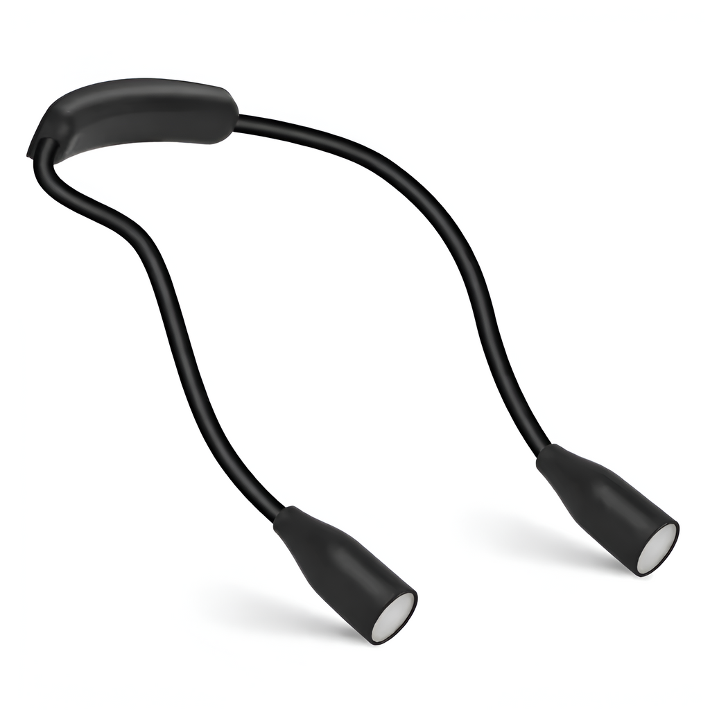 Halcyon - Lámpara LED de lectura para cuello recargable USB