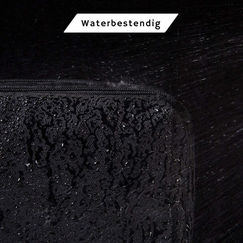 Neceser de Viaje para Hombres con Doble Cierre y Material Resistente al Agua - Negro