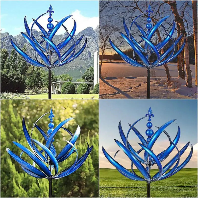 WhisperWind - Elegante campana de viento metálica para una experiencia de jardín pacífica y serena