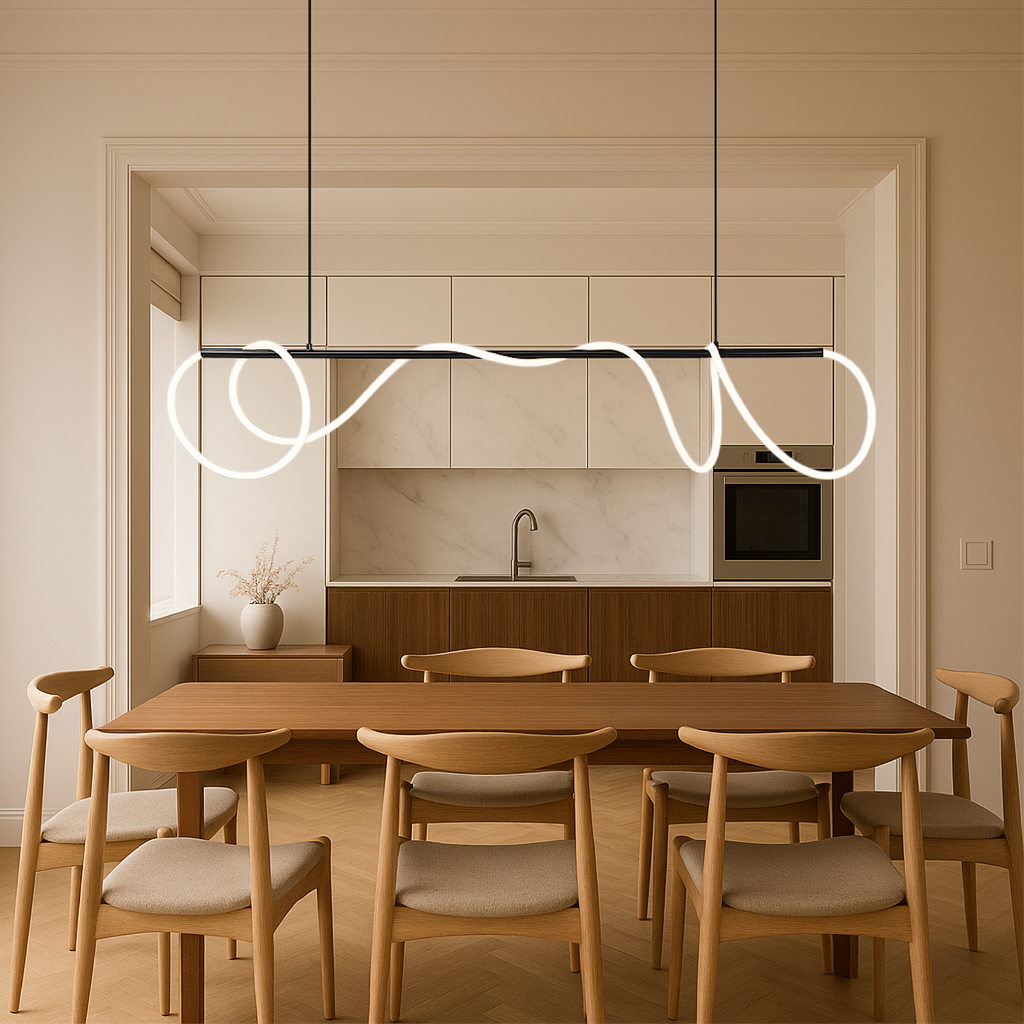 Lyvora | Lámparas de techo LED en forma ondulada