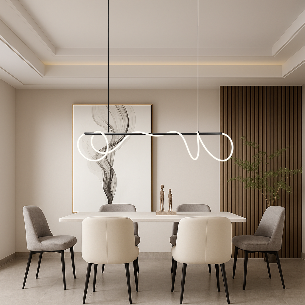 Lyvora | Lámparas de techo LED en forma ondulada