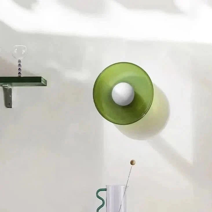 Lámpara de techo de vidrio con diseño escandinavo – Iluminación acogedora para cualquier interior