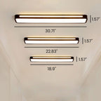Lámpara de techo LED nórdica – alargada, regulable y moderna