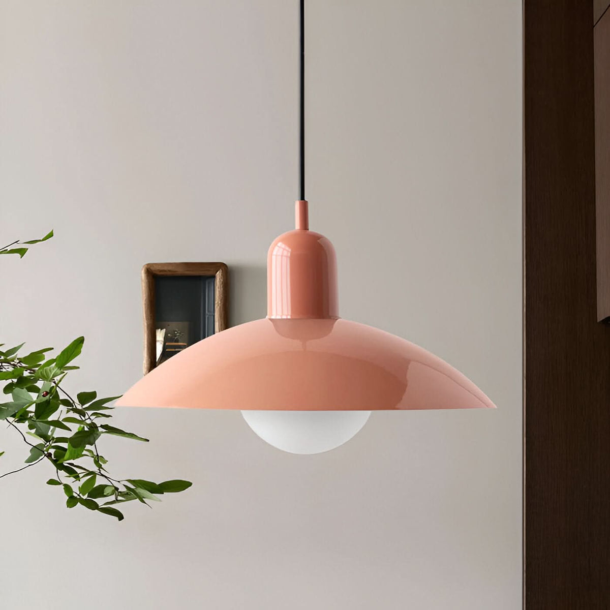 BowLift | Lámpara Colgante Macaron Bauhaus Moderna – Pantalla de Hierro