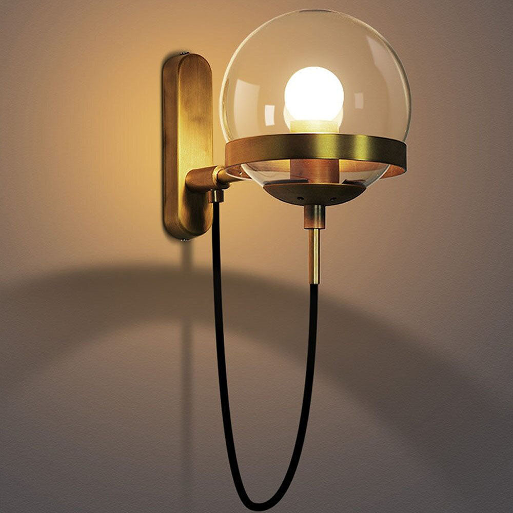 Lámpara de Pared de Vidrio Retro Nórdico para Interiores Elegantes