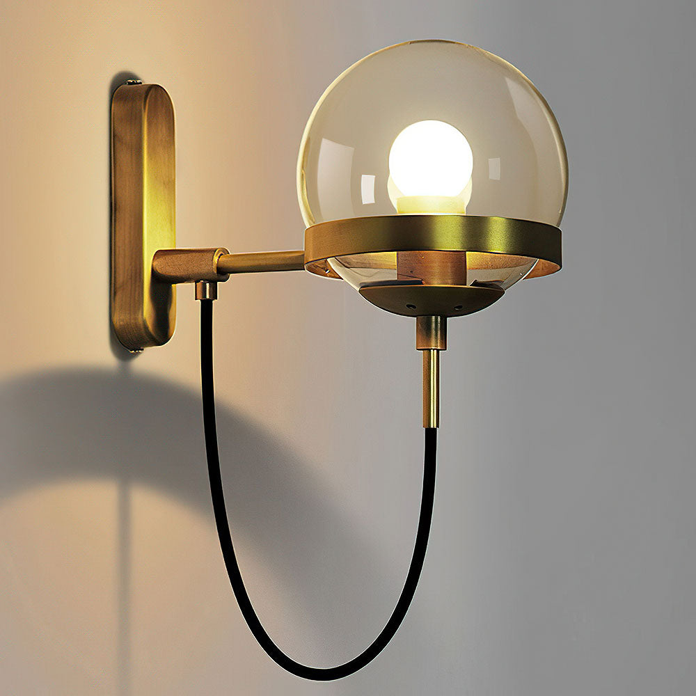 Lámpara de Pared de Vidrio Retro Nórdico para Interiores Elegantes
