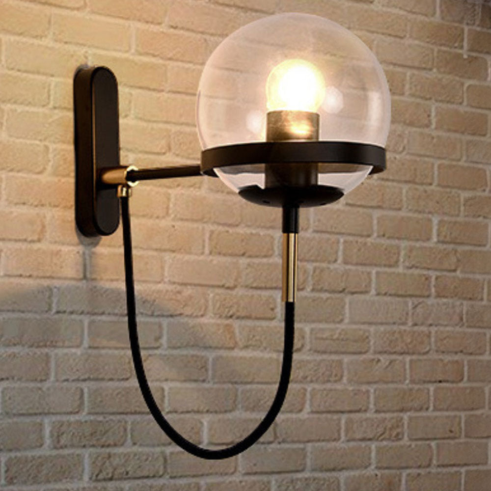 Lámpara de Pared de Vidrio Retro Nórdico para Interiores Elegantes