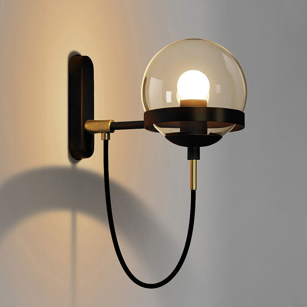Lámpara de Pared de Vidrio Retro Nórdico para Interiores Elegantes