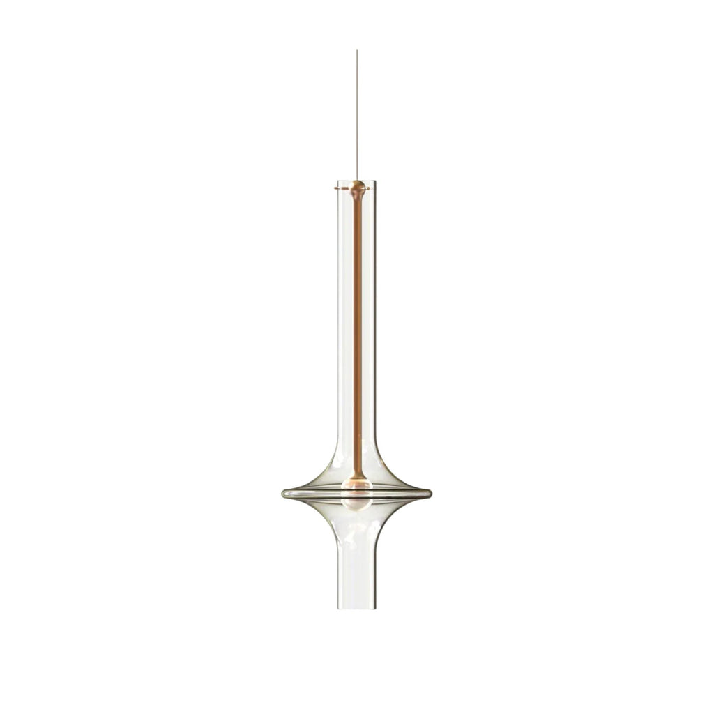 Lámpara Colgante LED Moderna de Vidrio y Hierro – Temperatura de Color Regulable, Ideal para Cocina y Comedor