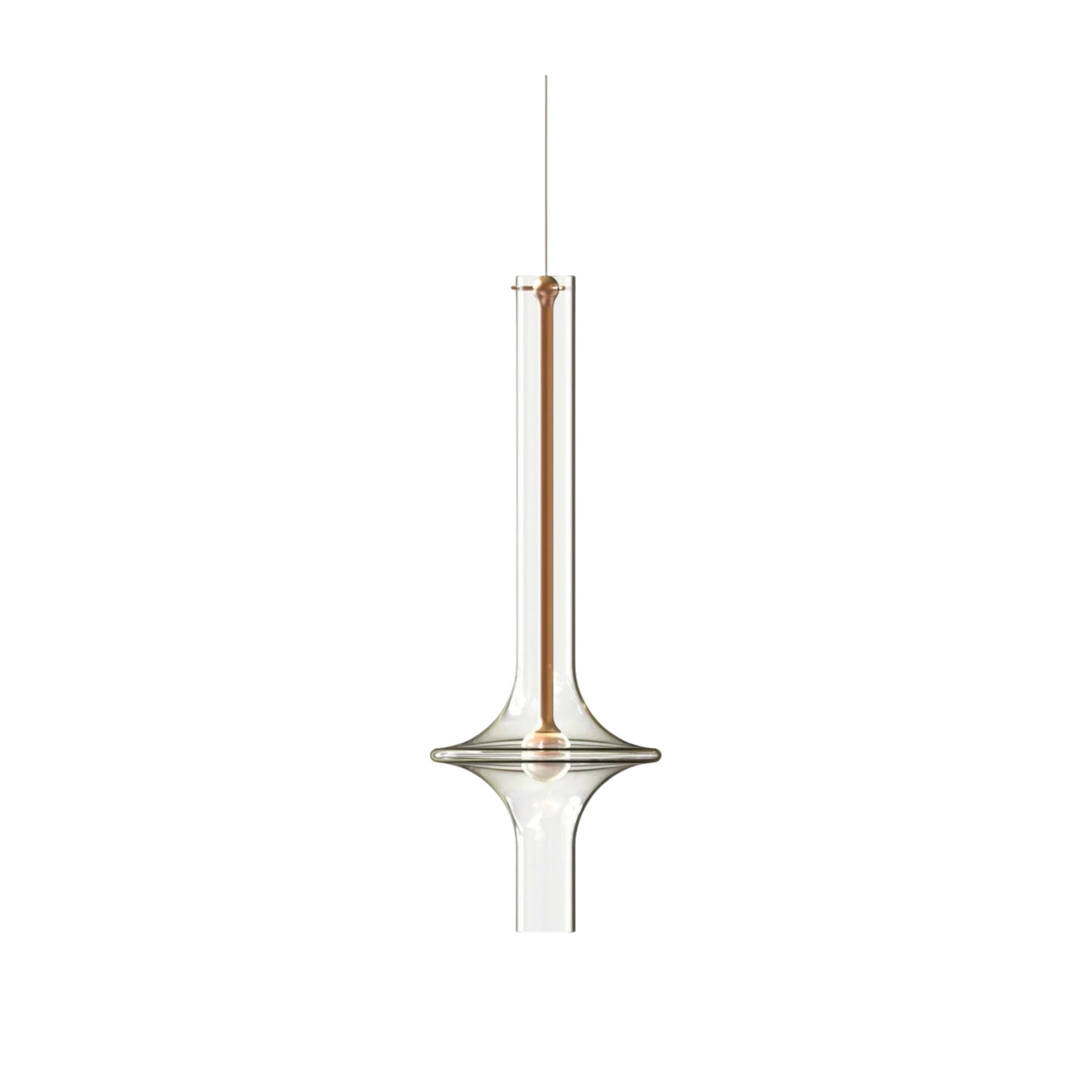 Lámpara Colgante LED Moderna de Vidrio y Hierro – Temperatura de Color Regulable, Ideal para Cocina y Comedor