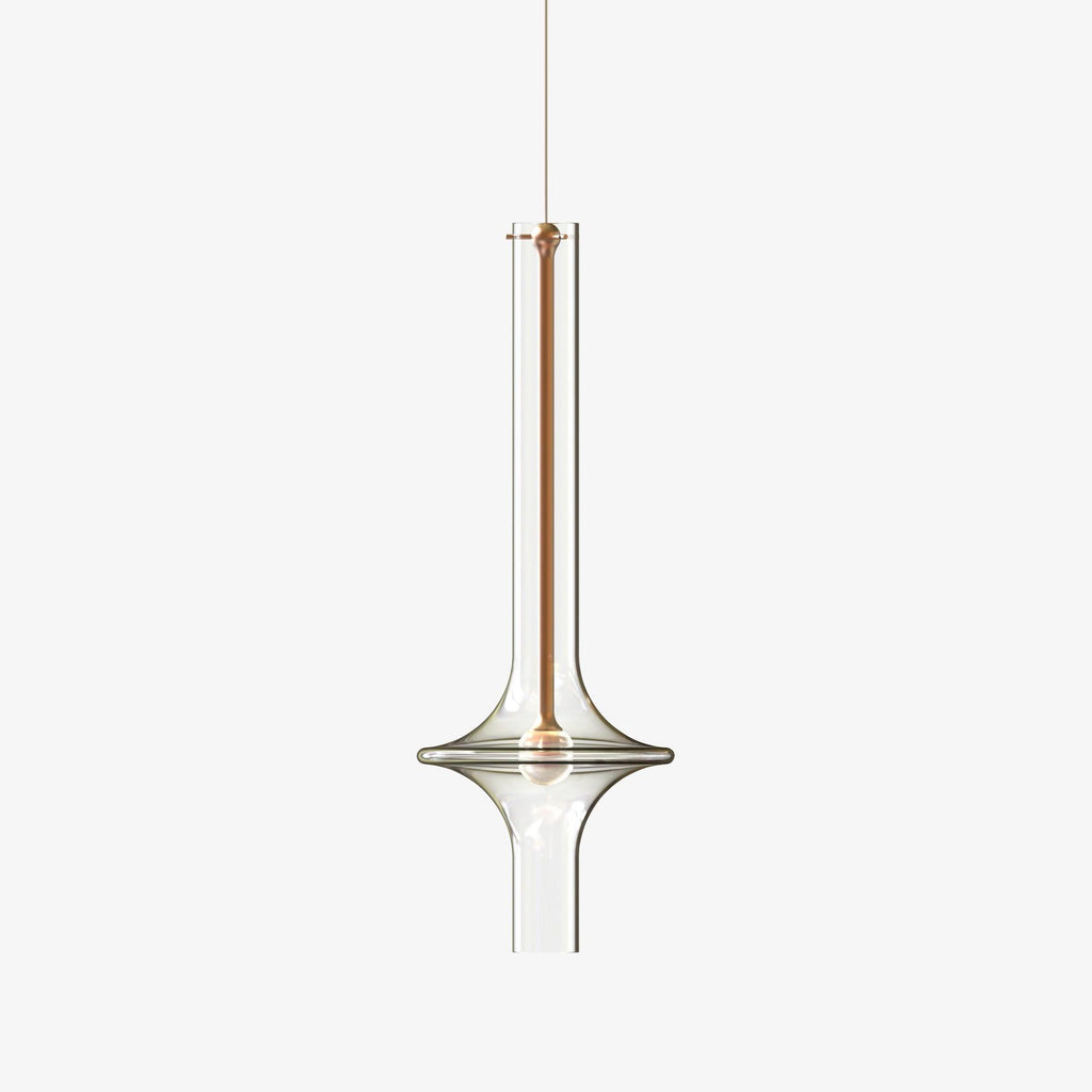 Lámpara Colgante LED Moderna de Vidrio y Hierro – Temperatura de Color Regulable, Ideal para Cocina y Comedor