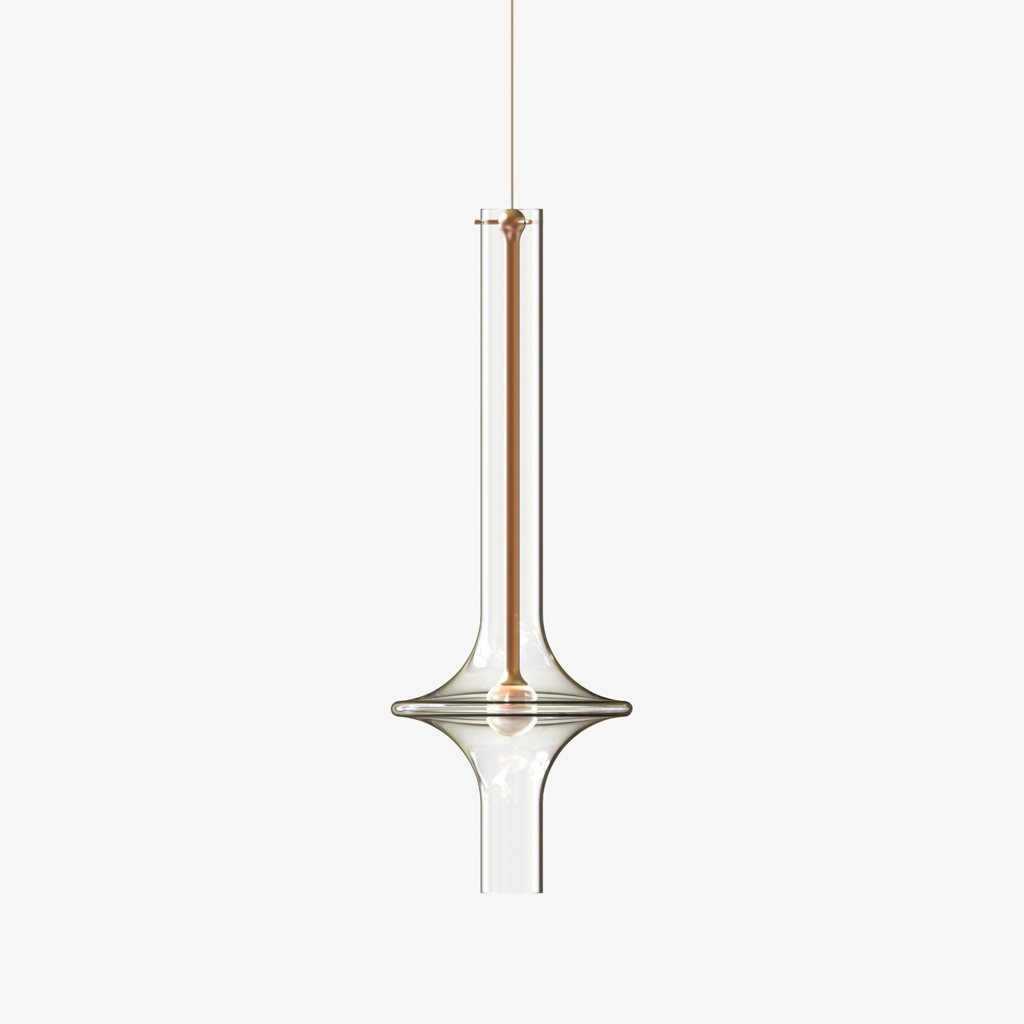 Lámpara Colgante LED Moderna de Vidrio y Hierro – Temperatura de Color Regulable, Ideal para Cocina y Comedor