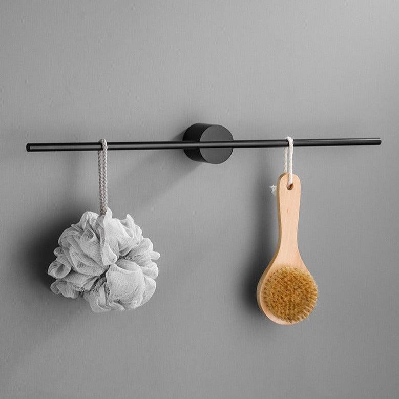 Perchero de Toallas de Metal Moderno de Pie con Barra Ajustable – Diseño Elegante para el Baño