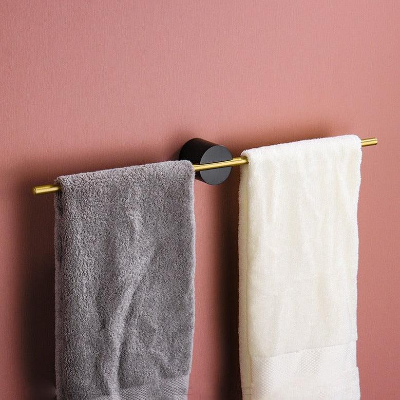 Perchero de Toallas de Metal Moderno de Pie con Barra Ajustable – Diseño Elegante para el Baño