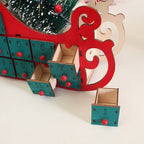 Calendario de Cuenta Regresiva de Navidad de Escritorio de Madera