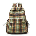 Mochila Escolar de Patrón de Cuadros Acogedora Bowlift