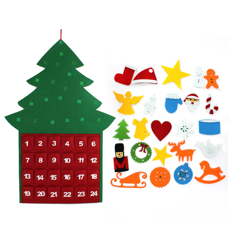 Calendario de Adviento mural