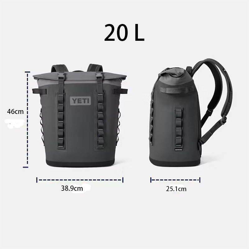 Mochila enfriadora unisex impermeable y robusta con cierre enrollable y exterior duradero Kalsten