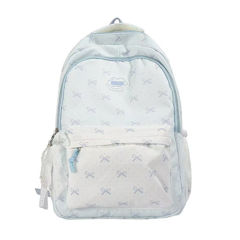 Mochila Escolar con Patrón de Lazos Lindos Bowlift