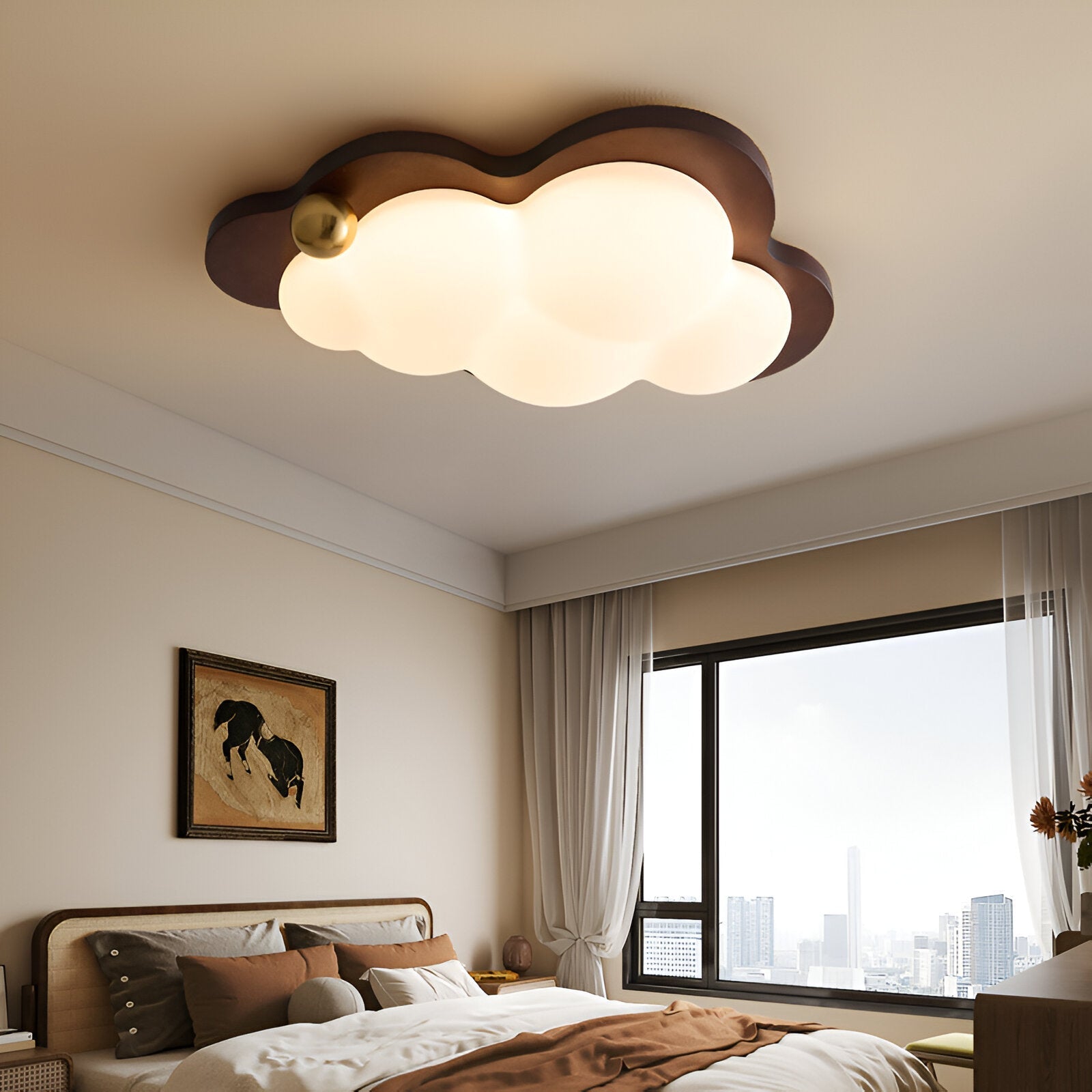 Loft | Lámpara de techo LED de madera