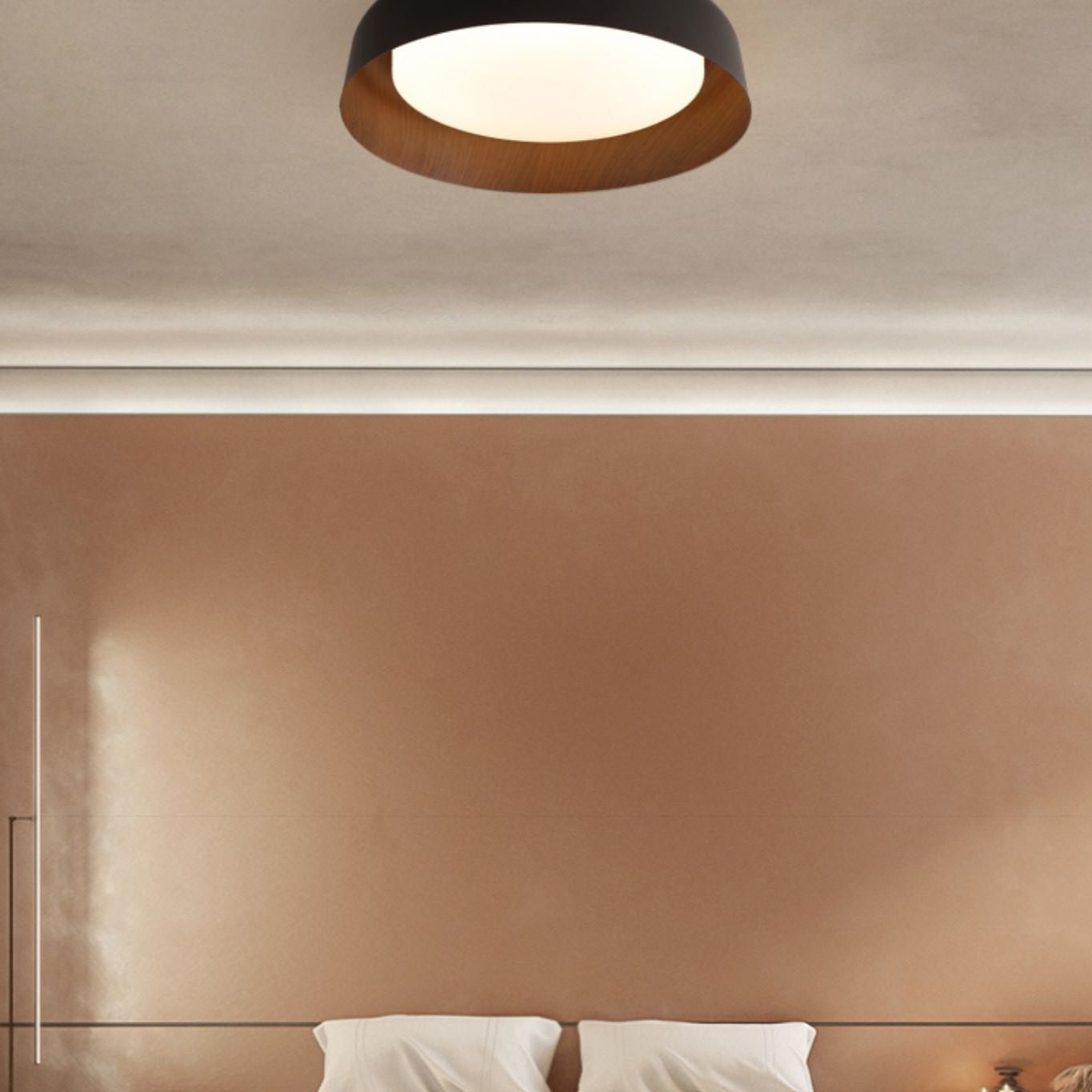 Wabi Sabi | Lámpara de techo LED que imita la madera