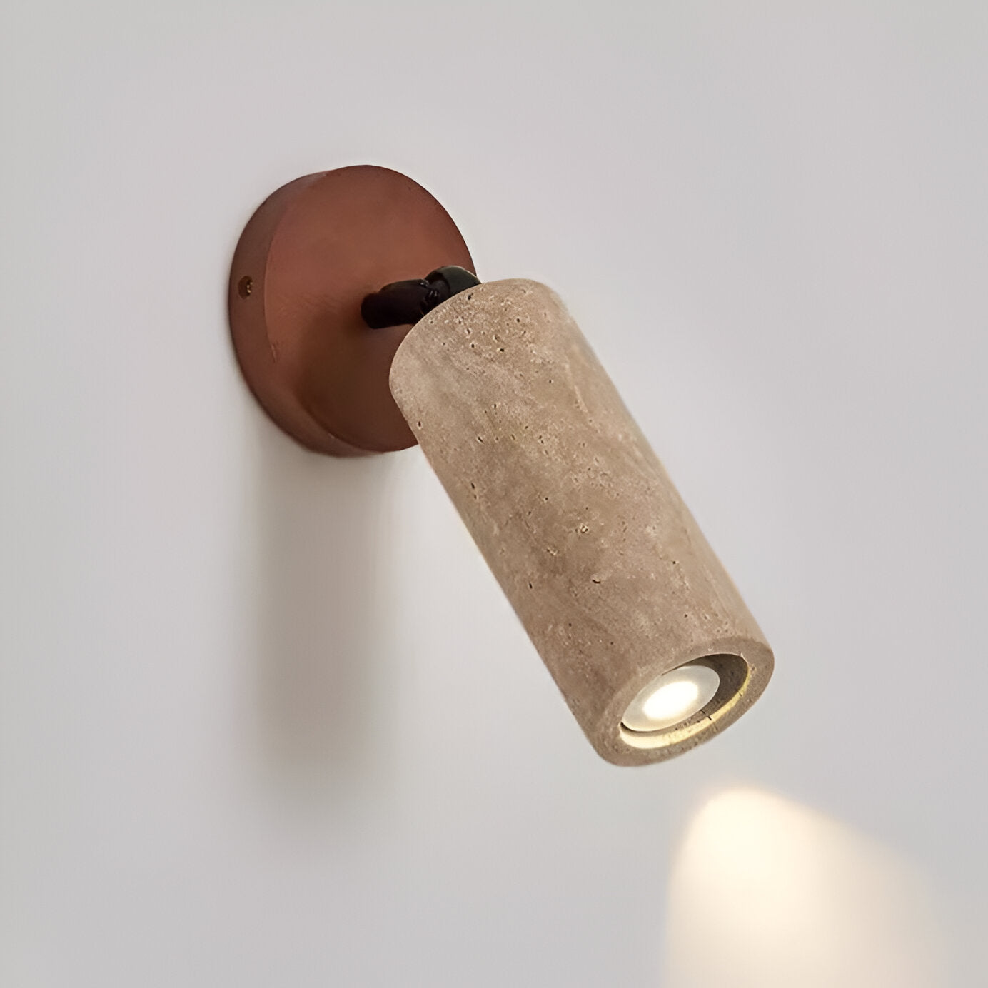 Trawertyn | Lámpara de pared y techo LED de madera regulable