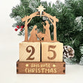 Calendario de Adviento Navideño de Madera DIY Creativo