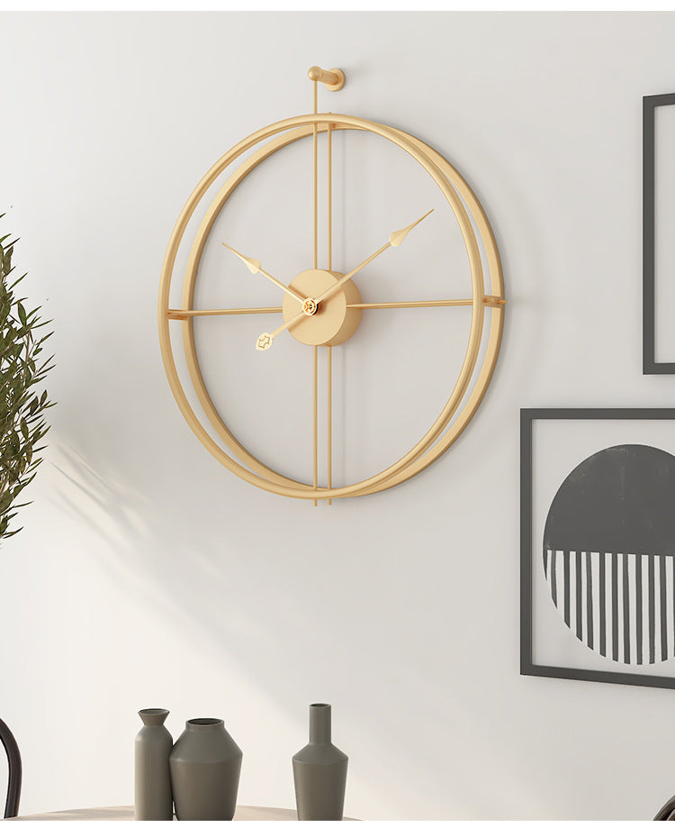 Reloj de Pared Grande Silencioso Minimalista Nórdico de 20 Pulgadas