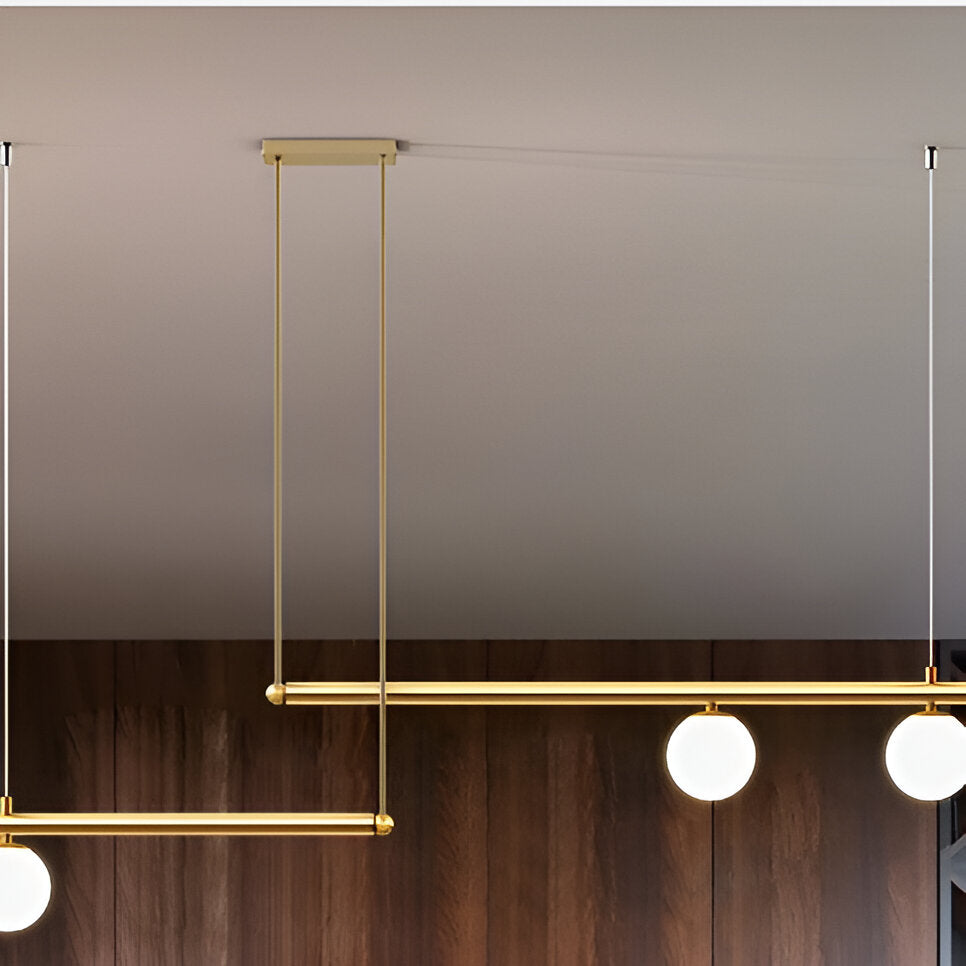 Lana | Lámpara colgante lineal nórdica para mesa de comedor