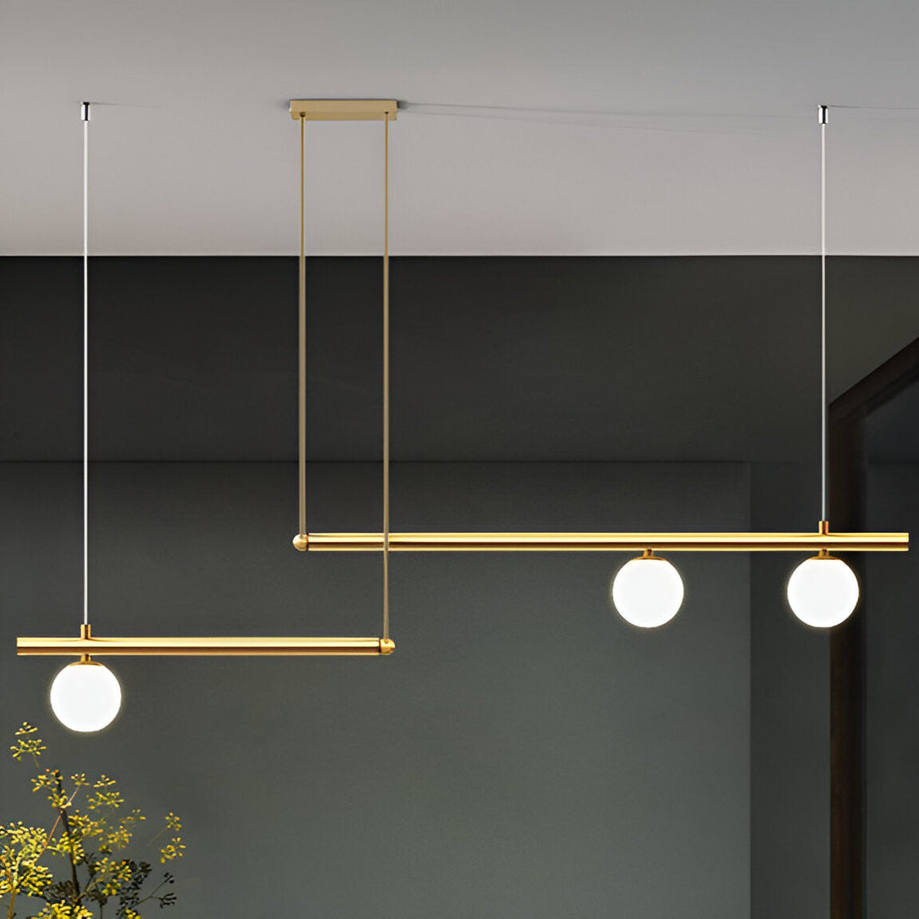 Lana | Lámpara colgante lineal nórdica para mesa de comedor