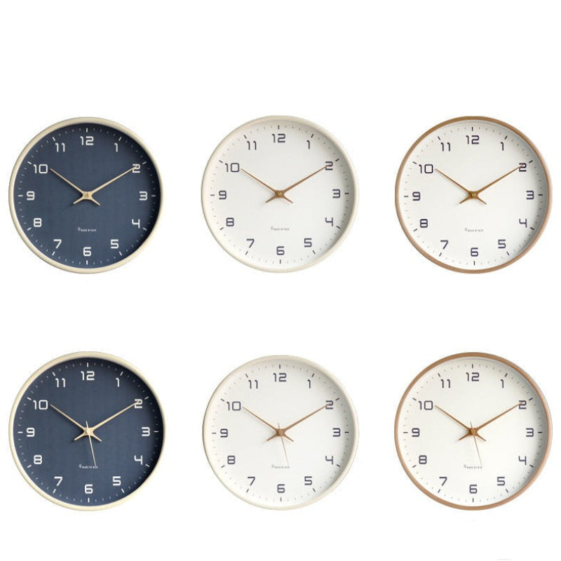 Reloj de Pared Silencioso de Madera con Diseño Atemporal