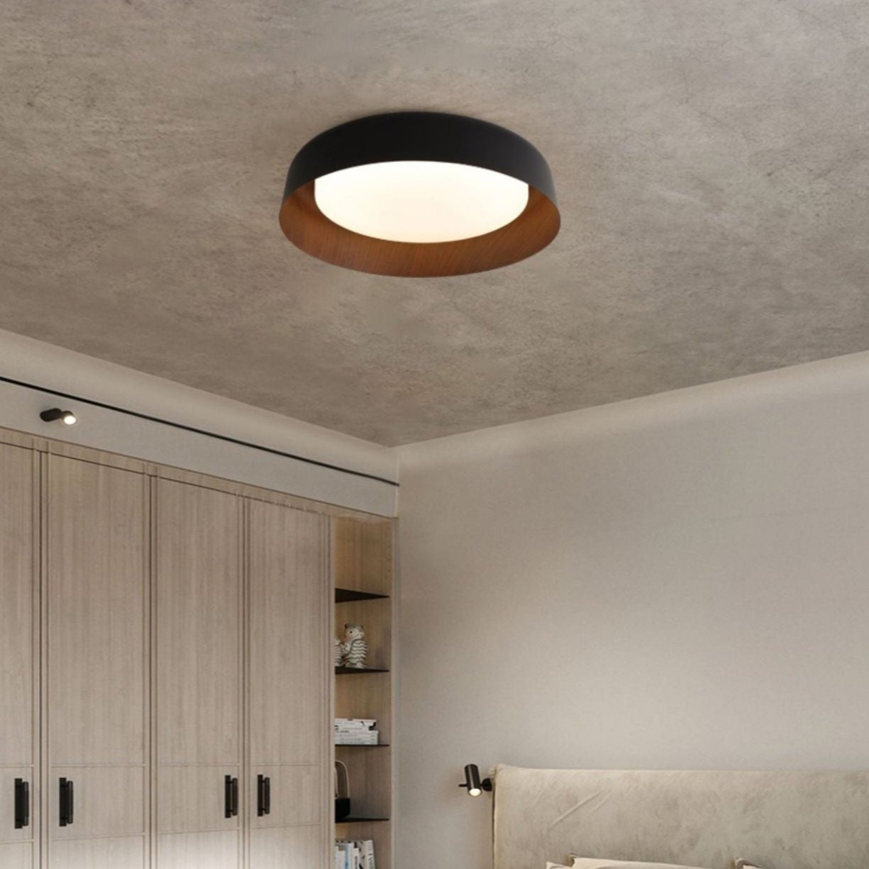 Wabi Sabi | Lámpara de techo LED que imita la madera