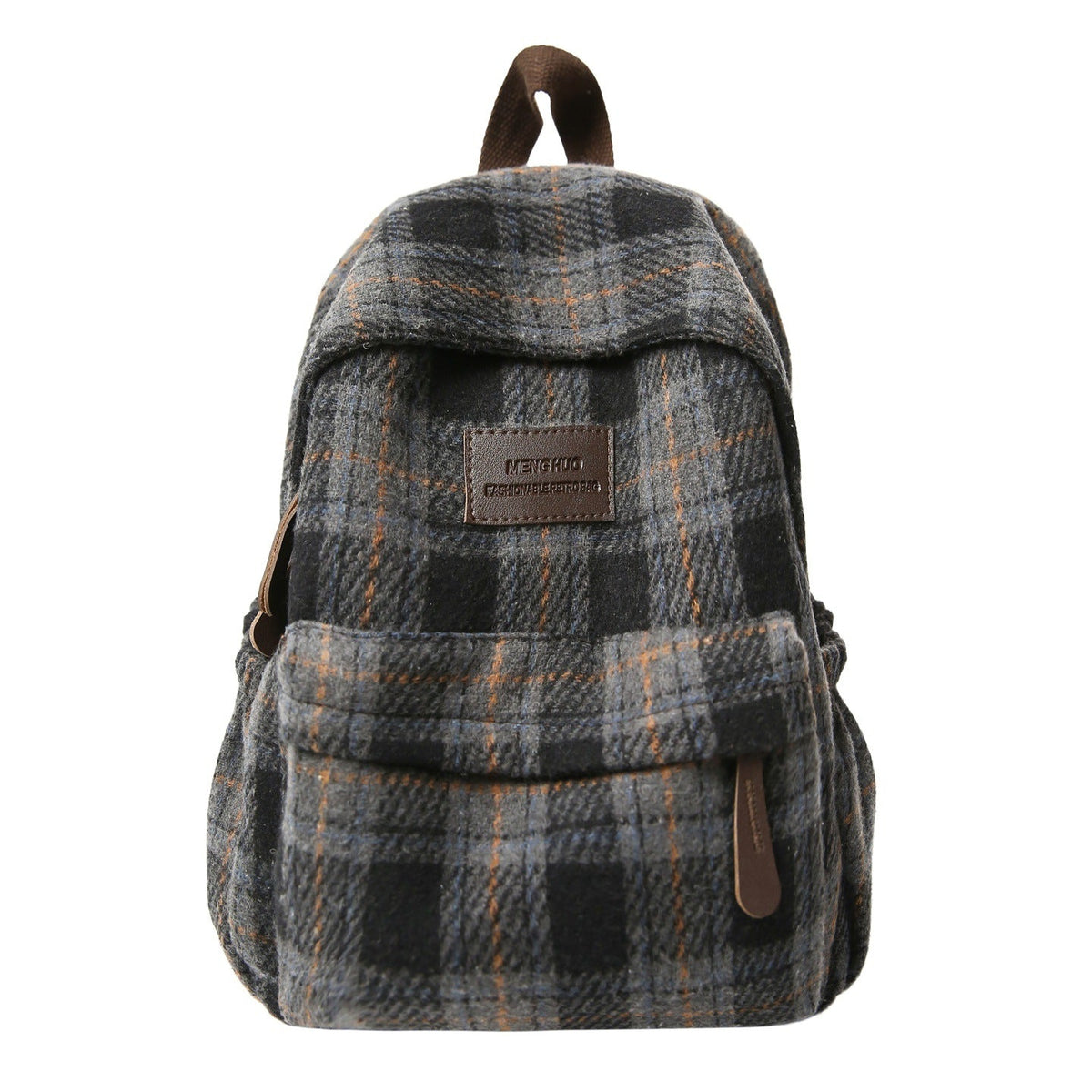 Una mochila escolar a cuadros muy acogedora