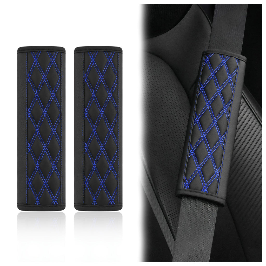 Almohadillas de Hombro para Cinturón de Seguridad de Cuero PU Acolchado Bowlift