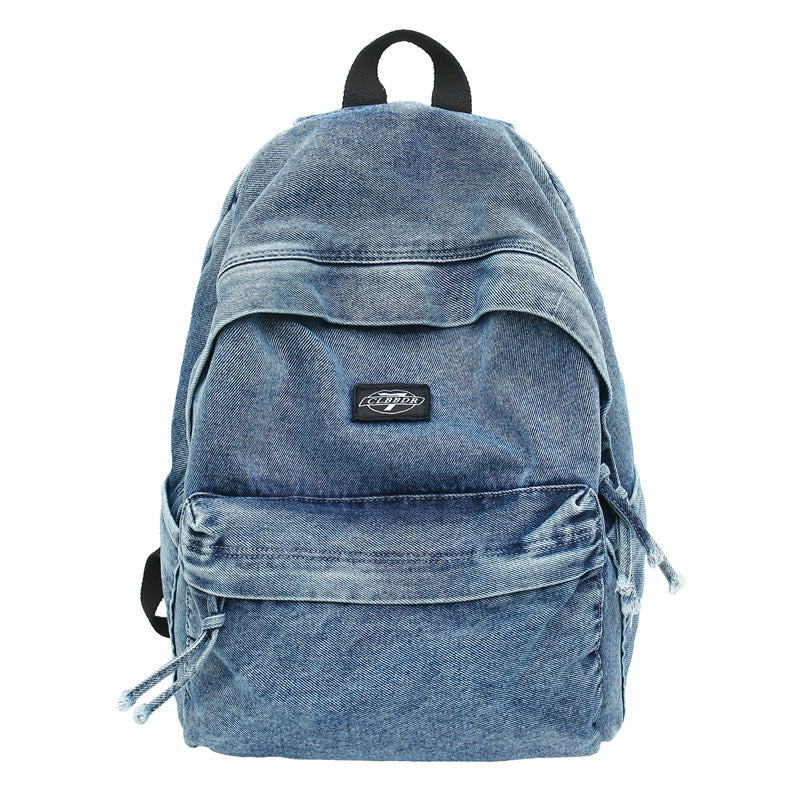 Mochila Escolar Casual de Denim