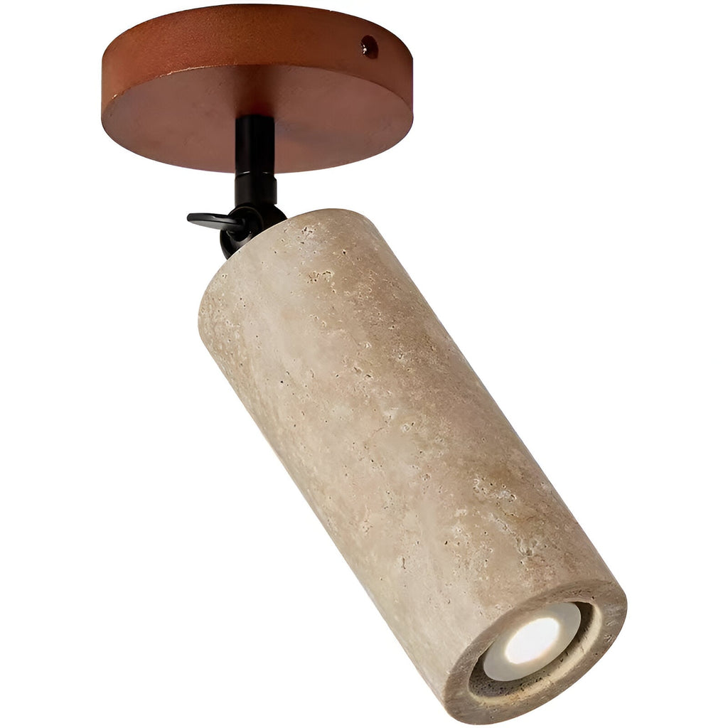 Trawertyn | Lámpara de pared y techo LED de madera regulable
