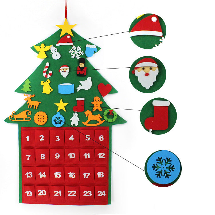 Calendario de Adviento mural