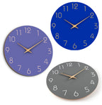 Reloj de Pared Silencioso de Color Simple de 12 Pulgadas