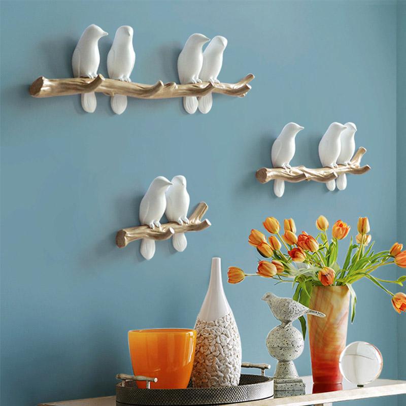 Perchas de Pared de Bonitos Pájaros para una Decoración Juguetona