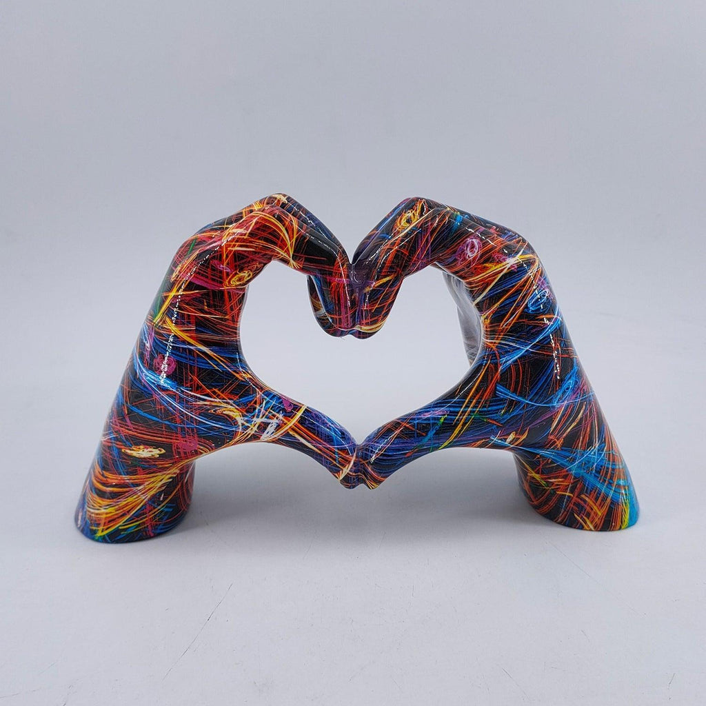 LoveSculpt Decoración de Corazón Hecha a Mano – Símbolo de Amor y Conexión para Decoración del Hogar