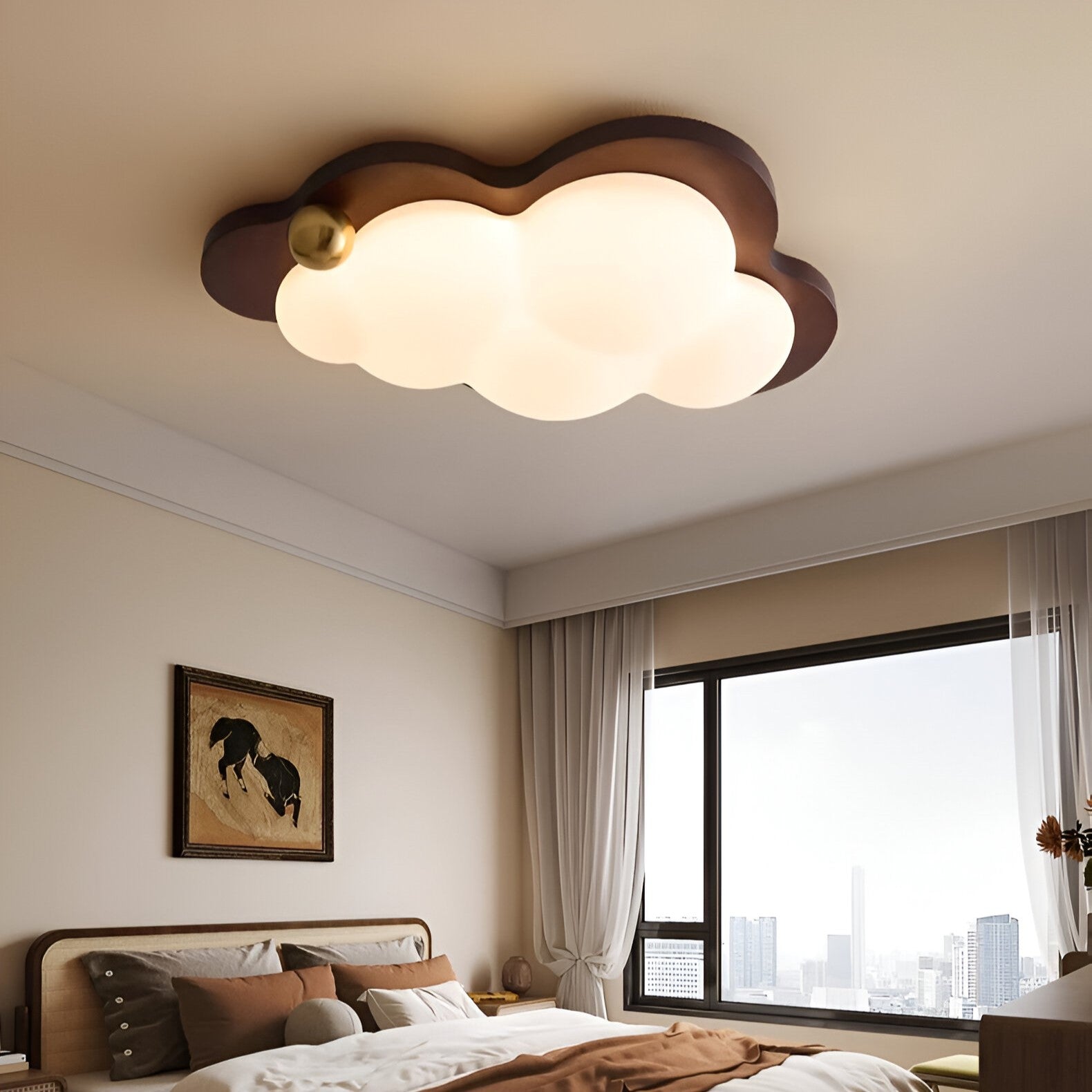 Loft | Lámpara de techo LED de madera