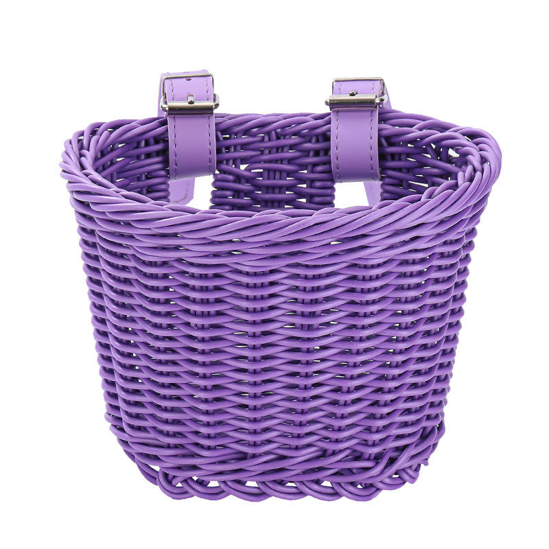 Cesta de bicicleta para mujer con asas de transporte resistentes