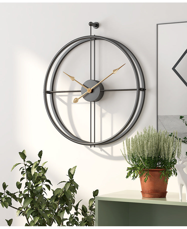 Reloj de Pared Grande Silencioso Minimalista Nórdico de 20 Pulgadas
