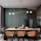 Lana | Lámpara colgante lineal nórdica para mesa de comedor